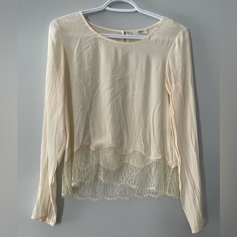 Wilfred Sheer silk blouse
